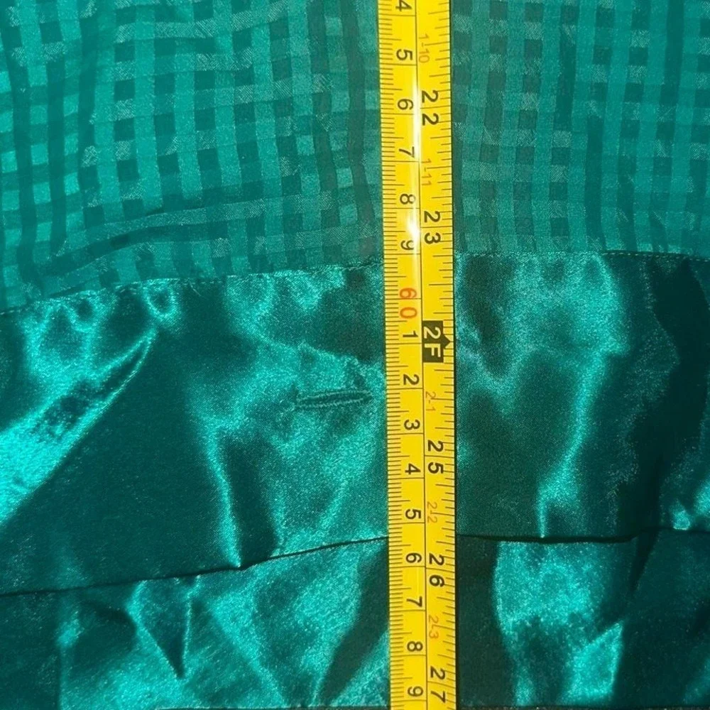 Victoria's Secret Gold Tag Pajama Set Satin Green Size Small Vintage VS gol